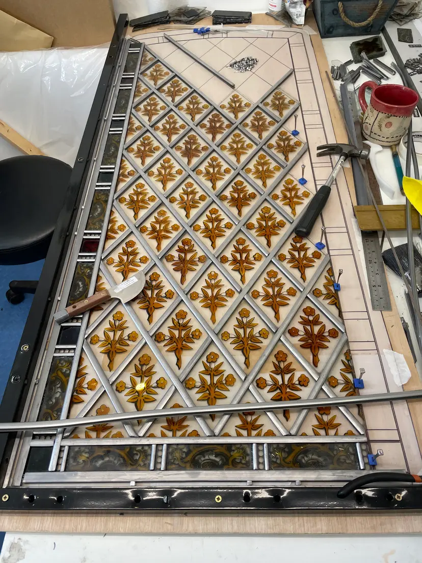 Rebuilding the window with new lead